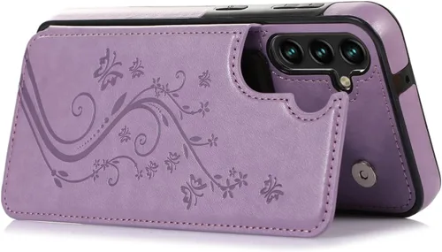 Vista 5 de Asuwish Funda de teléfono para Samsung Galaxy A16 5G/4G con protector de pantalla de vidrio templado y tarjetero con soporte para tarjetero, soporte