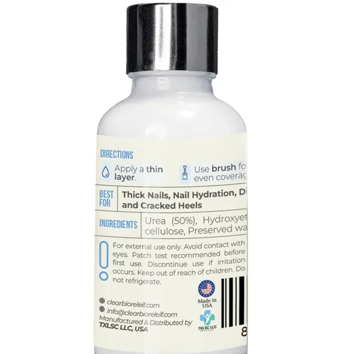 Vista 7 de Urea 50% Gel de uñas – Suaviza los callos agrietados del talón y las uñas gruesas de los pies – Repara uñas dañadas, amarillas y decoloradas