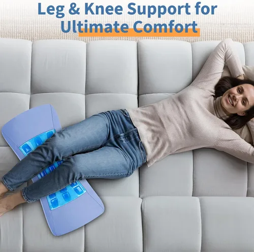 Vista 8 de Almohada de Soporte Lumbar para Cama para Aliviar el Dolor de Espalda Baja con Gel Refrescante: Almohada de Ciática de Espalda Baja