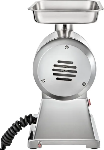 Vista 9 de Happybuy Picadora de Carne Comercial, 550LB/h 1100W, 220 RPM Picadora de Carne Industrial de Acero Inoxidable de Servicio Pesado con 2 Cuchillas