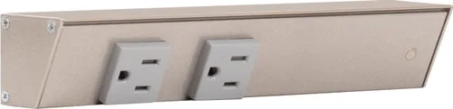 Vista 40 de Task APT Regleta de alimentación en ángulo de 9 pulgadas izquierda, 2 receptáculos, negro
