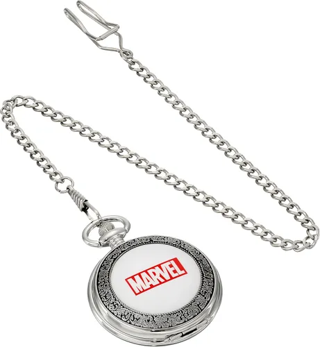 Vista 2 de Marvel W001743 Hulk Reloj de bolsillo de cuarzo analógico para hombre Plateado Movimiento de cuarzo