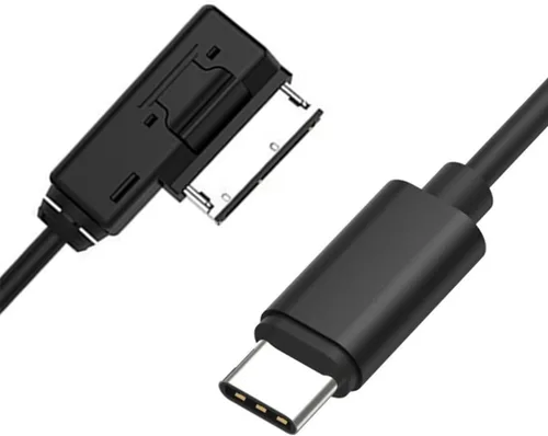Vista 6 de Hain Celestial Car Music Interface AMI Adaptador Tipo C Cable auxiliar para A3 A4 A5 A6 A8 para 17 17 Pro 17 Pro Max Air 16 Pro 16 Pro Max 15 15