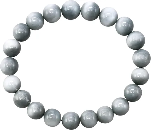 Vista 514 de Amazing Gemstone Pulsera de cristal para mujeres y hombres, pulsera de cristal curativo de protección, pulsera elástica con cuentas de piedras