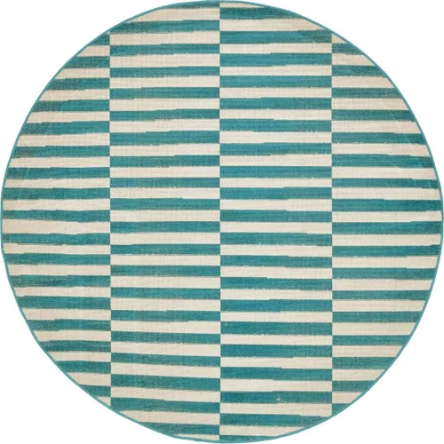 Vista 25 de Unique Loom Williamsburg Collection - Alfombra informal de transición gruesa con rayas alternas (8 pies x 10 pies, rectangular, gris/beige)