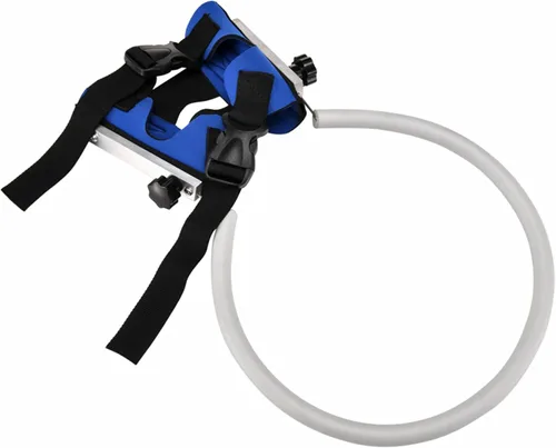 Vista 7 de GabeFish Arnés de anillo para perro ciego, anillo ciego ligero para mascotas, protector de golpes para perros ciegos, azul, pequeño