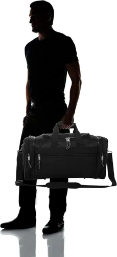 Vista 7 de Bolsa de lona, de DALIX, para el gimnasio, para viajar, 17 pulgadas