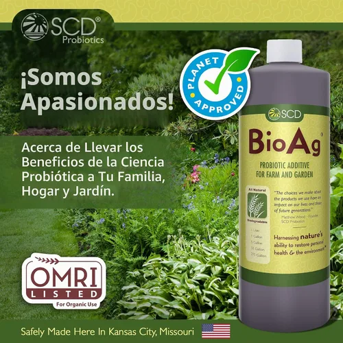 Vista 5 de SCD Probiotics BioAg Organic Farm & Garden - Microbios constructores de suelo, 1 litro