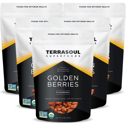 Vista 3 de Terrasoul Superfoods Bayas doradas orgánicas, 2 libras