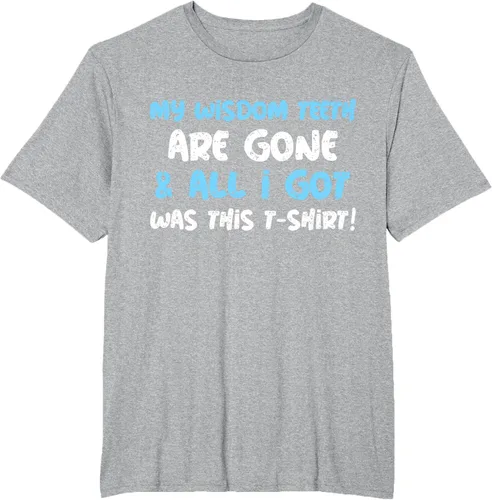 Vista 29 de My Wisdom Teeth Are Gone! Camiseta divertida de muelas del juicio, Negro