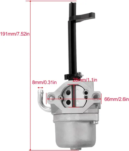 Vista 2 de Carburador para Briggs & Stratton 5000 5550 6200 8550 10HP Generador GenPower 305 697978 796321 696132 696133 796322 697351 699958 699966 6988