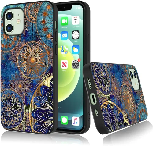 Vista 14 de Bcov Funda para iPhone 13, funda protectora de silicona suave a prueba de golpes con diseño de girasol de mariposa colorida para iPhone 13 Girasol
