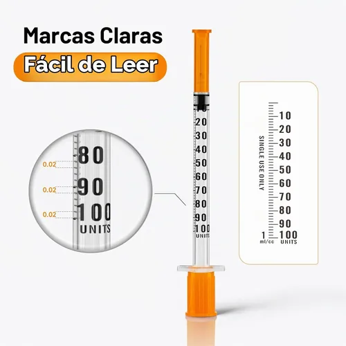Vista 4 de Paquete de 100 jeringas de laboratorio de 0.0 fl oz/cc 31G 5/16 pulgadas, paquete individual