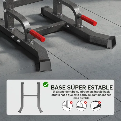 Vista 4 de SogesHome Power Tower Pull Up Bar Dip Station for Home Gym 330LB Capacity Negro