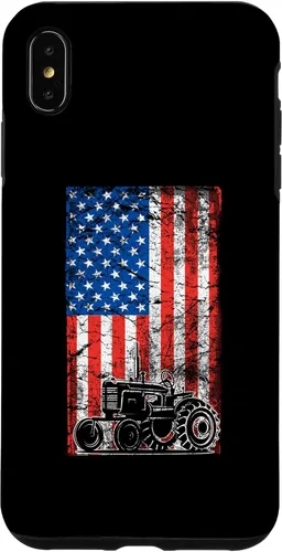 Vista 7 de Carcasa para iPhone 15 con bandera estadounidense para tractores agrícolas patrióticos Farmer USA