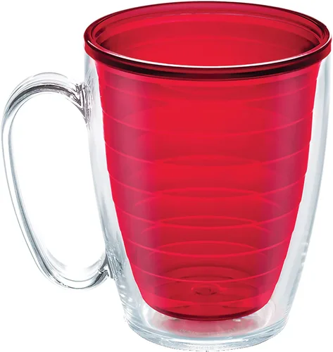 Vista 19 de Tervis Vaso aislado de mesa transparente y colorido fabricado en Estados Unidos con doble pared, taza de viaje que mantiene las bebidas frías
