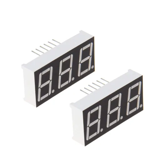 Vista 12 de Othmro 5pcs ánodo común pantalla LED tubo digital 3 bits 7 segmento negro 11pin con una buena salida de luz uniforme