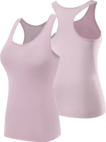 Vista 5 de Neleus - Camiseta sin mangas con base de compresión para mujer, 3