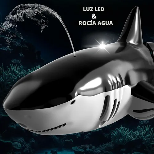 Vista 2 de Bennol Juguetes de tiburón a control remoto 2.4Ghz para niños y niños, escala 1:18 de alta simulación para piscina, tiburones eléctricos RC
