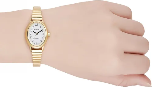 Vista 9 de Miykon Dainty Vintage Dress Watches for Women – Easy Reader Analog Ladies Watch for Small Wrists with Stainless Steel Expansion Bracelet – Second