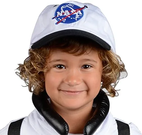 Vista 2 de Aeromax Gorra de astronauta de la NASA Jr. ajustable, tamaño juvenil
