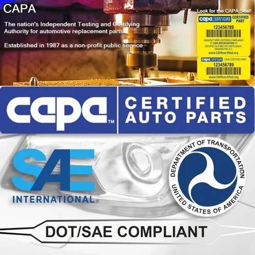Vista 4 de ACK para Chevy Aveo Sedan 2007 2008 2009 2010 2011 lado del conductor CAPA Certificado DOT 96650525 GM2502273C