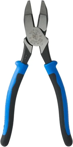 Vista 3 de Klein Tools J2000-9NE Alicates Cortadores Laterales para Electricistas, Fabricados en EE.UU., Alicates de Alto Apalancamiento de 9 Pulgadas Cortan
