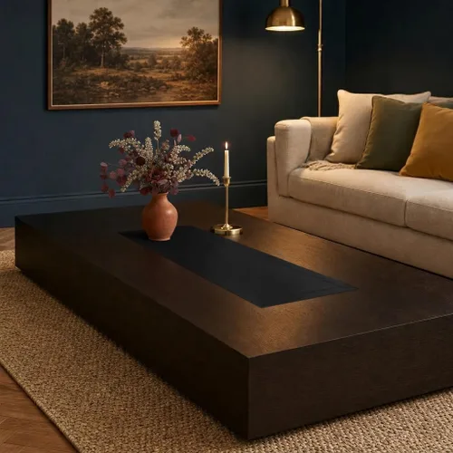 Vista 2 de Luxe Shine™ by D'Moksha - Camino de mesa negro de 36 pulgadas, elegante camino de mesa de seda, lavable a máquina, 14 x 36 pulgadas para tocador