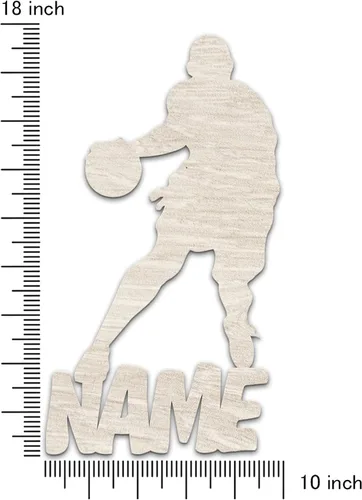 Vista 8 de Regalo de baloncesto personalizado, decoración única del hogar, luz nocturna LED personalizada con nombre para niños, entrenadores, hombres, niñas