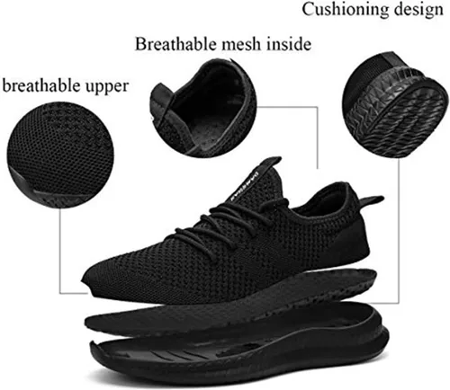 Vista 6 de FUJEAK Zapatos deportivos para hombre para gimnasio, tenis, atletismo, zapatos para correr, para ir a la ruta, zapatos para caminar ligeros
