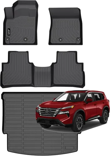 Vista 74 de Juego completo de tapetes de auto para todo tipo de clima, revestimiento automotriz para piso y maletero