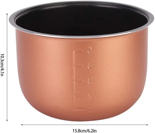 Vista 4 de Olla de cocina interior de repuesto, antiadherente interior interior para olla de cocina, accesorios de repuesto para olla arrocera