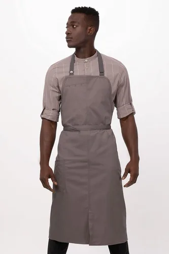 Vista 7 de Chef Works Brio Chef's Bib Delantal para hombre