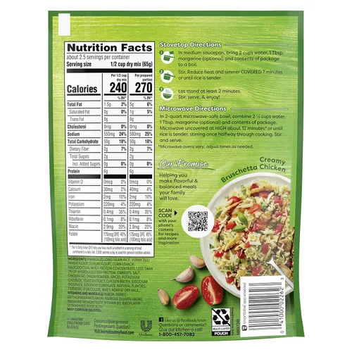 Vista 2 de Knorr - Plato de arroz con setas Rice Sides, 8 unidades de 5.5 onzas (155 g)
