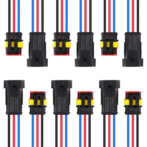 Vista 8 de Conector Impermeable de Enchufe de 3 Pines 16AWG, Conectores de Cables Eléctricos Automotrices Macho y Hembra Arnés Adecuados para Automóvil