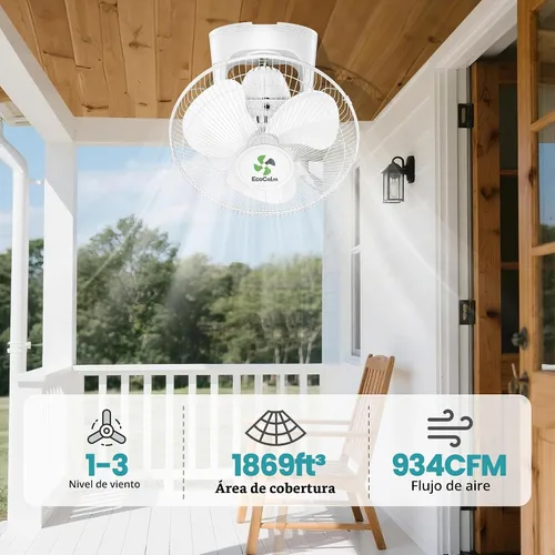 Vista 5 de Ventilador de techo solar de alta velocidad y entrega de flujo