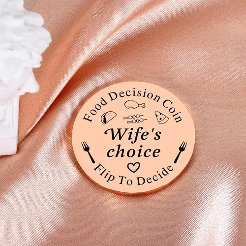 Vista 4 de Funny Decision Gifts for Men Women Annivesary Gifts for Women Men Husband Wife Food Decision Maker for Him Her Couple Birthday