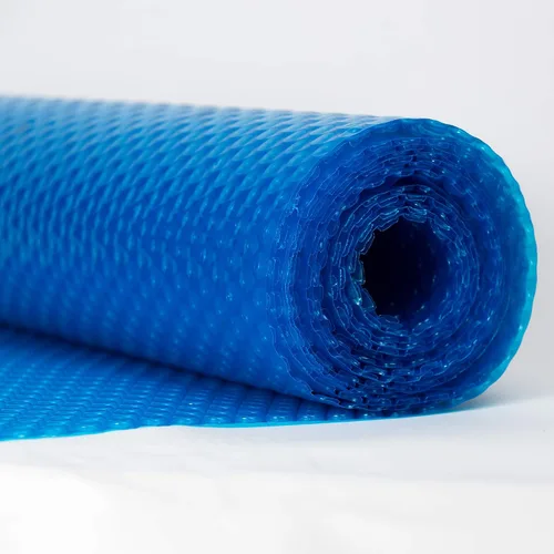 Vista 5 de Blue Wave Cubierta solar rectangular para piscina de 16 x 32 pies, color azul de 12 mil, cubierta solar para piscina sobre el suelo y piscina