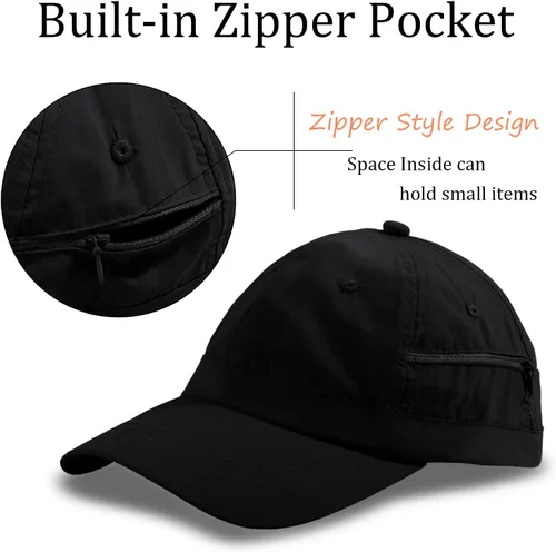 Vista 8 de Gorra de béisbol impermeable para hombre, sombrero de lluvia plegable para correr al aire libre, sombrero de pesca solar