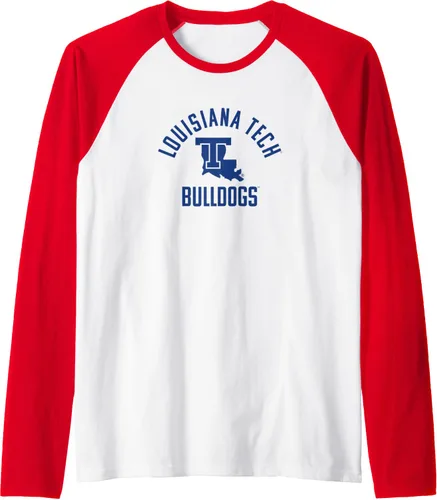 Vista 8 de Louisiana Tech Bulldogs Large One Color Raglan Baseball Tee