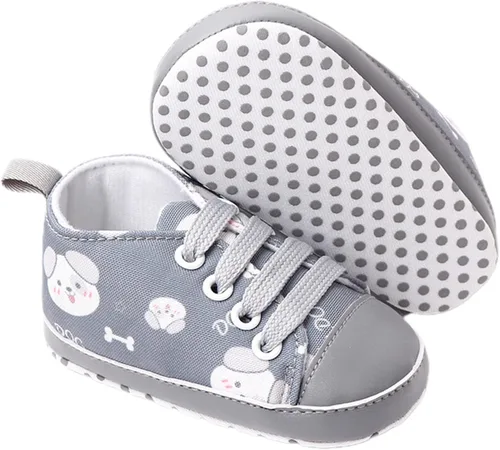 Vista 4 de Beixinder Zapatos de lona para bebés y niños pequeños, antideslizantes, para recién nacidos, primeros pasos, zapatos de animales de dibujos animados
