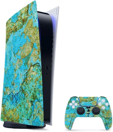 Vista 31 de MightySkins - Skin para juegos para PS5 / Playstation 5 Bundle – Mármol ámbar Envoltura protectora de vid Fácil de aplicar y cambiar