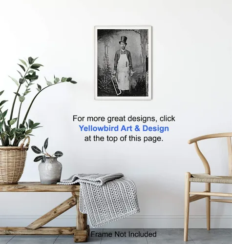 Vista 5 de Foto de arte de pared gótico espeluznante, decoración de habitación gótica aterradora para cocina, comedor, regalo divertido para chef, cocinero