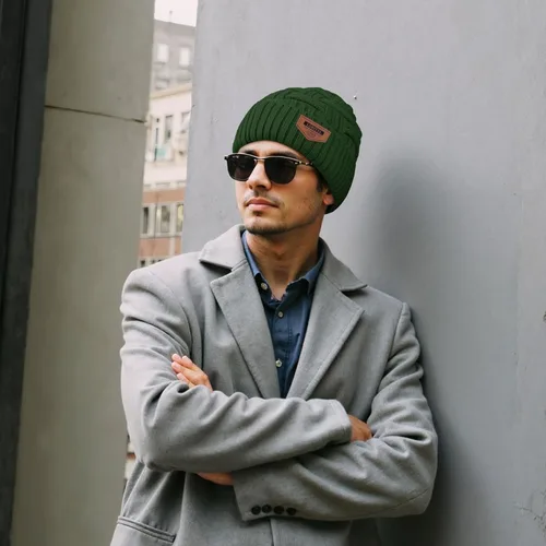 Vista 80 de Loritta Gorro de invierno cálido de punto grueso y holgado para hombre
