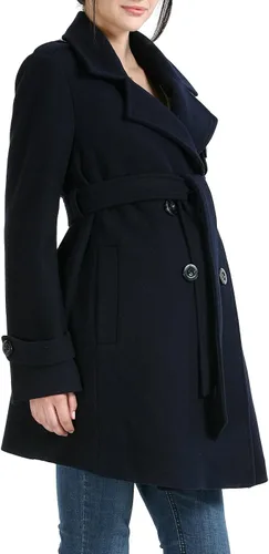 Vista 2 de Momo Maternity Outerwear Women Isabella Wool Belted Trench Coat Pregnancy Winter Jacket