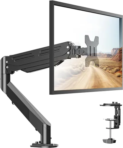 Vista 11 de Bracwiser Soporte de escritorio para monitor doble, brazo de monitor doble premium para dos pantallas de hasta 40 pulgadas, 26.45 libras, brazos