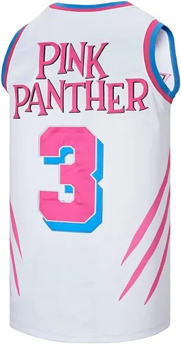 Vista 3 de ACAIL Camiseta de baloncesto de pantera #3 para hombre, ropa de hip hop de los años 90, para fanáticos de la moda, para fiestas cosidas