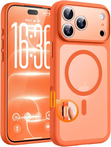 Vista 33 de TOCOL Funda magnética 3 en 1 para iPhone 15 Pro, mejorada [protección completa de cámara] con 2 protectores de pantalla, compatible con MagSafe Gris