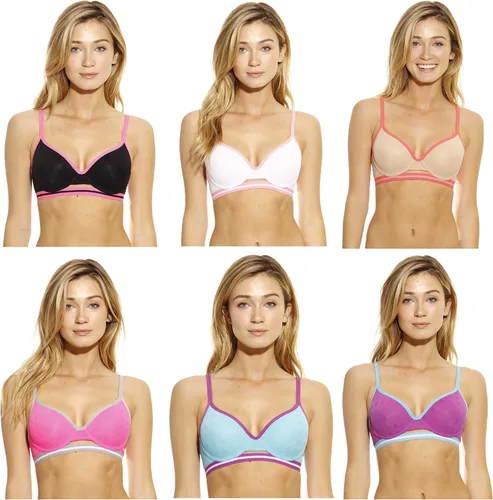 Vista 2 de Just Intimates Bras for Women - Petite to Plus Size Full Figure Pack of 6