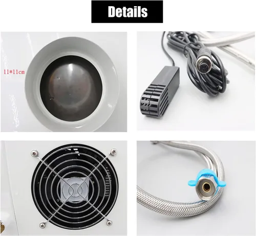 Vista 3 de Humidificador industrial ultrasónico Pulverizador de aire Pulverizador de aire Humidificador de niebla fría continua para laboratorio Taller Fábrica